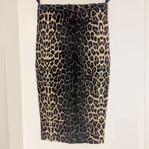 EUC Hell Bunny Leopard Print Pencil Skirt